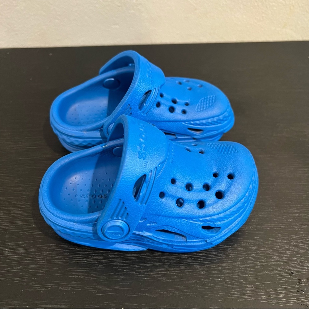 Kids Toddler Crocs Off Grid Cobalt Blue Size C4 Classic Clogs Ages 1-4